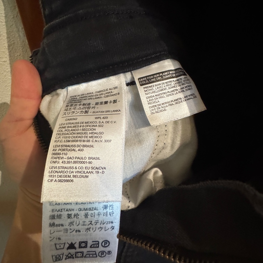 Levi’s Black Denim Overalls - Picture 6 of 6